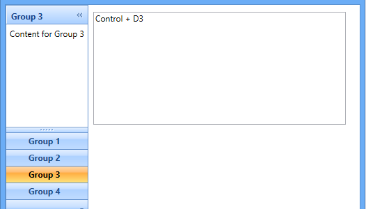 Adding Keyboard Shortcut Support to the WPF XamOutlookBar