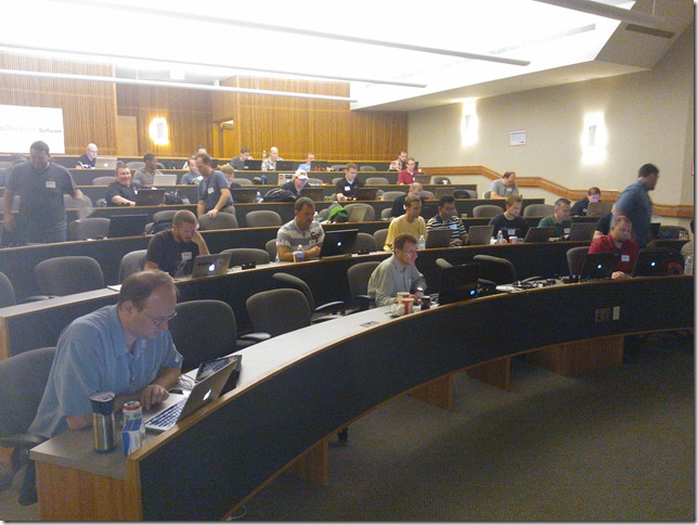 attendees arriving for Windows 8 Unleashed Boise
