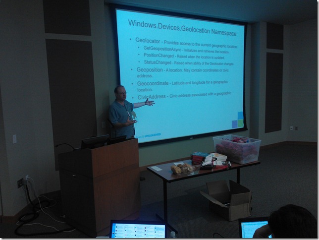 Jim McKeeth talking at Windows 8 Unleashed Boise