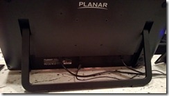 Planar Helium 27" Touch Display Connection Inputs