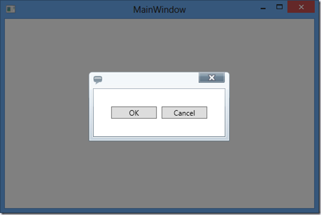 XamDialogWindow in code Modal WPF