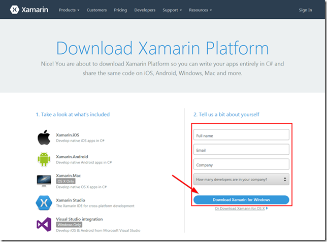 Download Xamarin