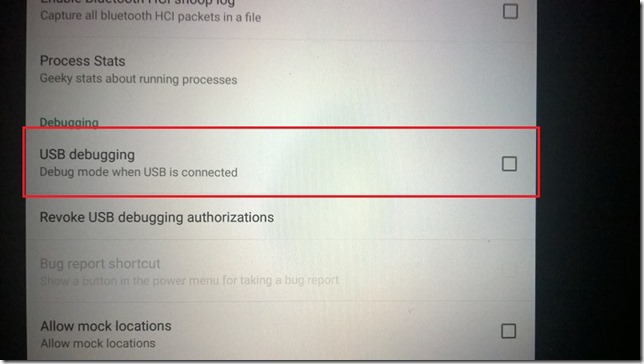 Nexus 7 USB debugging