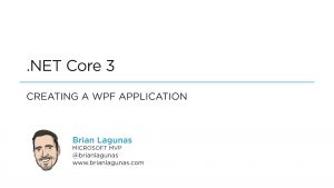 Create a WPF .NET Core 3 application