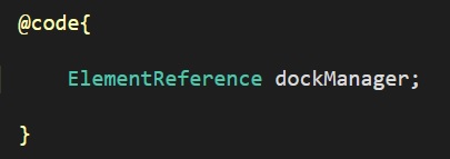elementreference code snippet